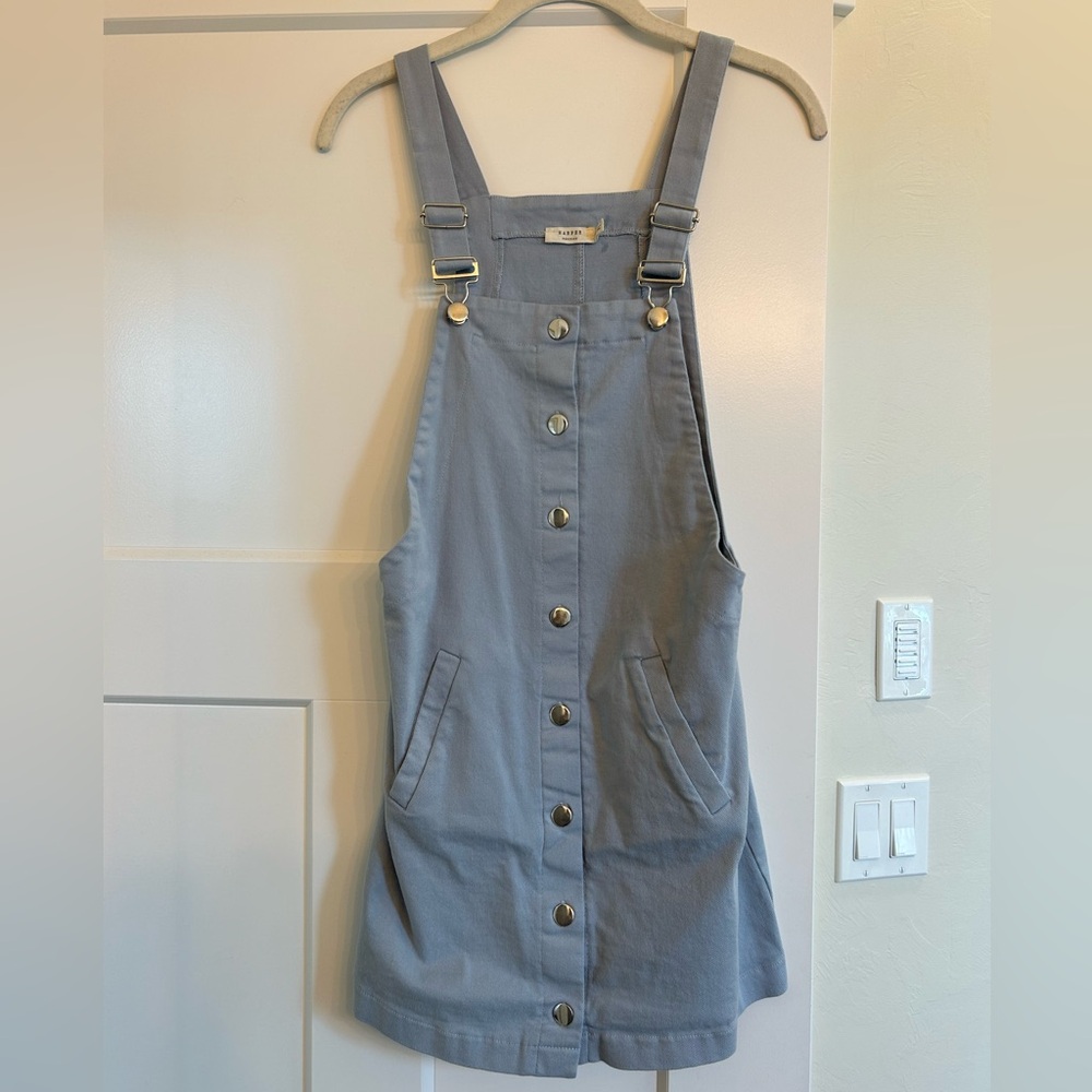 Harper blue denim dress, short